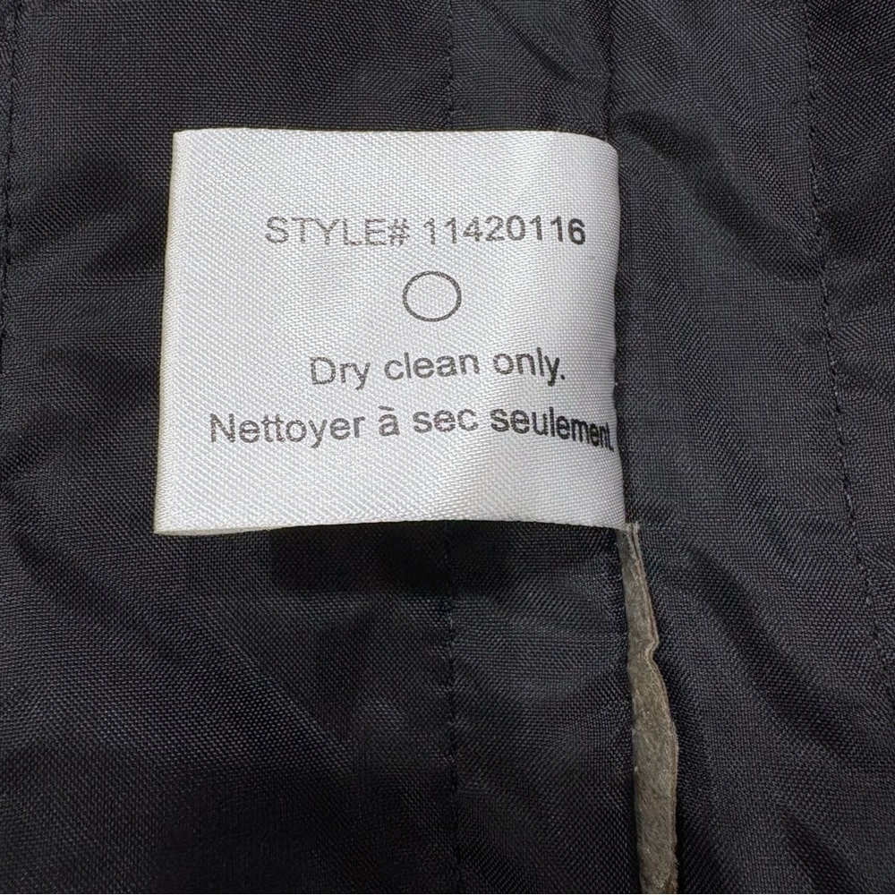 Club Monaco Women Peacoat XS Black Wool Blend Double Breasted Minimalist Chic - Picture 9 of 11